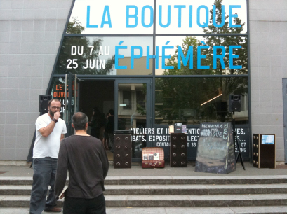Atelier radio de « La boutique éphémère » au Val Fourré.