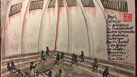 Création radiophonique pour Radio France:      Au tribunal de mots.